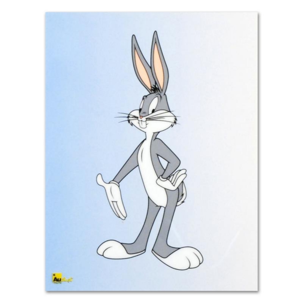 𝐑𝐞𝐭𝐚𝐢𝐥 $𝟏𝟓𝟎 Bugs Bunny Limited Edition Sericel Warner Bros +Cert